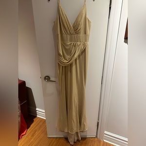 Champagne bridesmaid dress Medium size, perfect for weddings